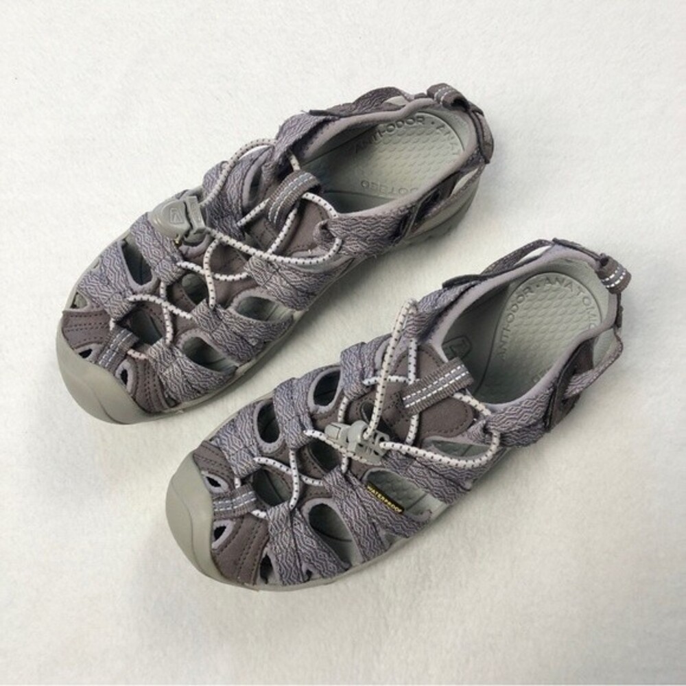 Keen Whisper Lace Up Sandals Shark Lavender Grey 6 Women’s - Picture 2 of 8